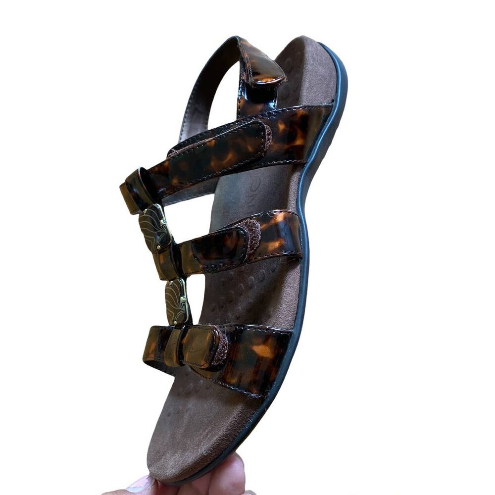 Vionic Gladiator Amber Tortoise Comfort Sandals 8… - image 3